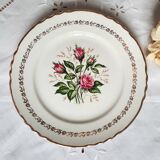 Old flat plates mismatched in earthenware