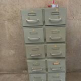 Structure of 6 vintage industrial lockers