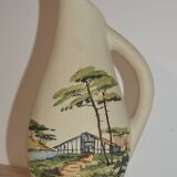 Ceramic pitcher signed Cazalas