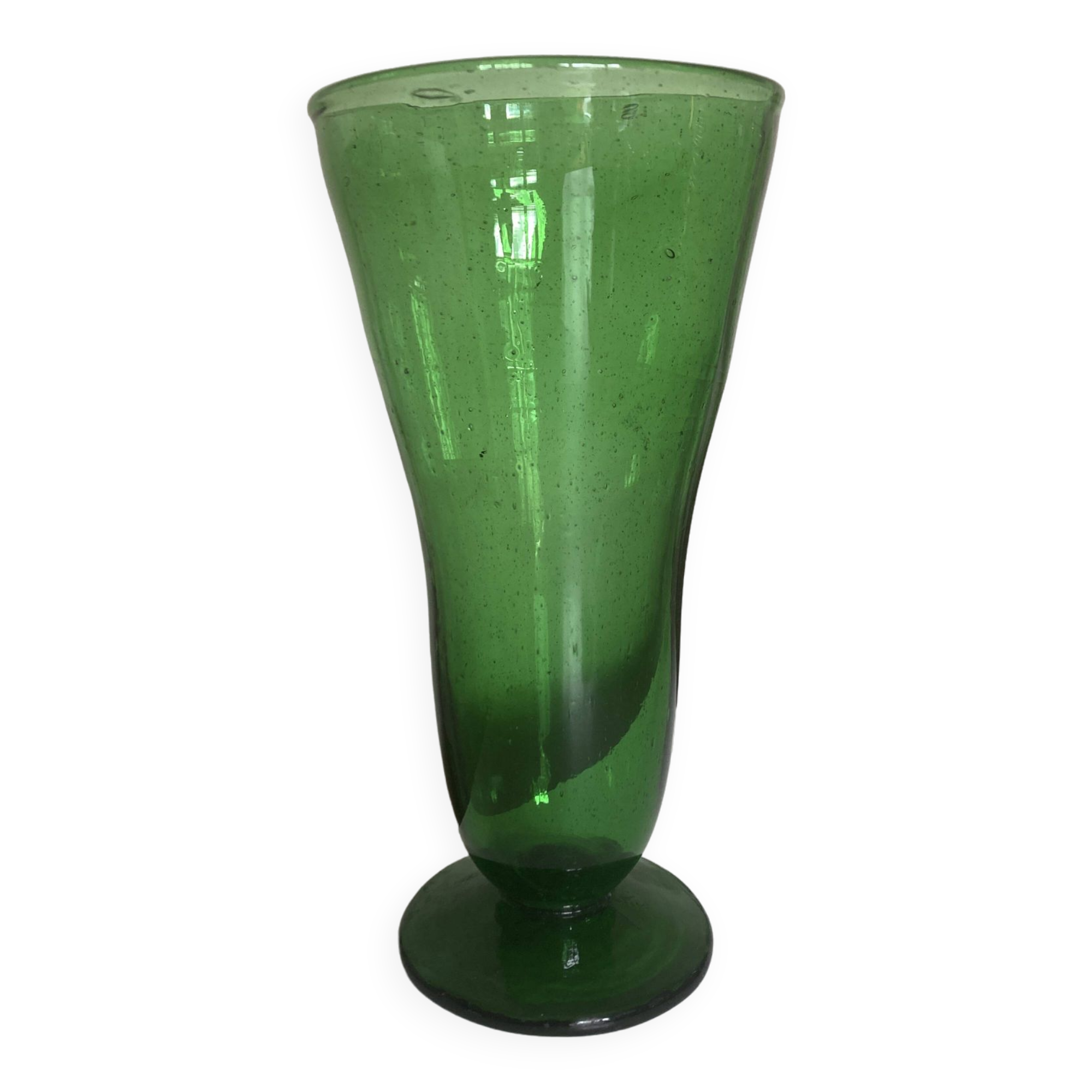 Médicis vase in blown glass, Italian work, 1960.