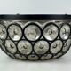 Ceiling light from the 60s and 70s Glashütte Limburg Germany glass & metal