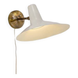 White Cream Articulating Arm Sconce in the style Giuseppe Ostuni