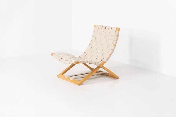 Rare chaise pliante d'Ingmar Relling pour Westnofa.