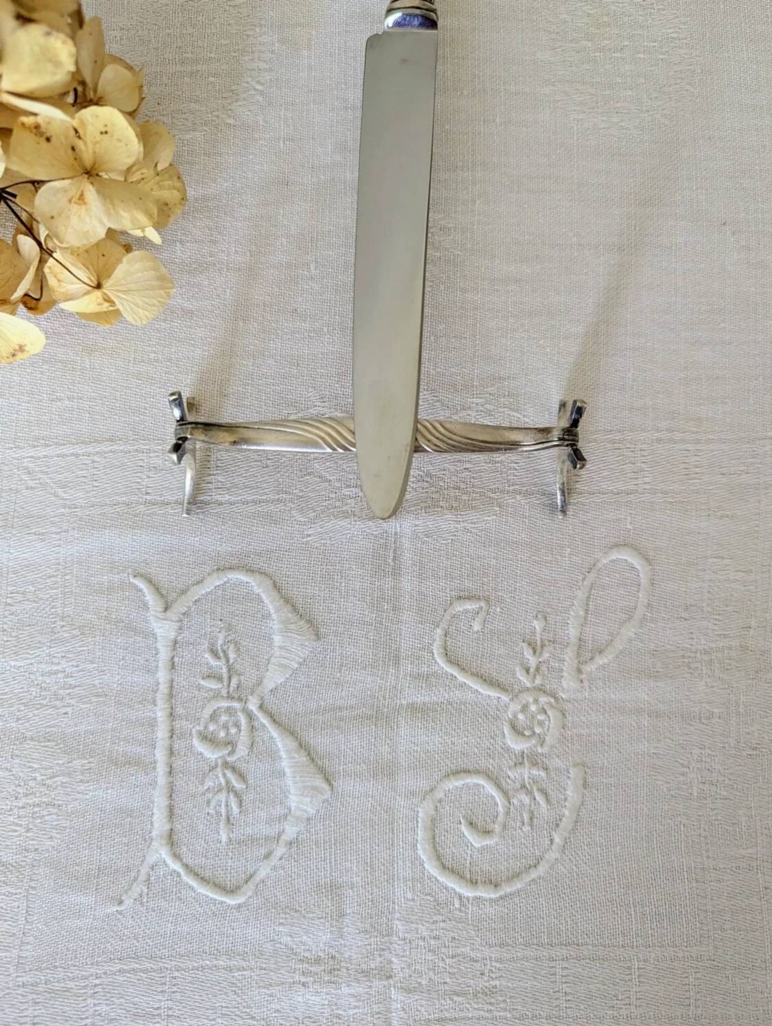 Set of 12 Christofle knife rests, Moderne 1912 model