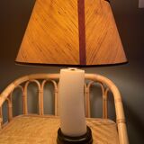 Lampe pied en ivoire années 50