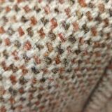 Daybed, vintage 1970s chaise longue with headrest.