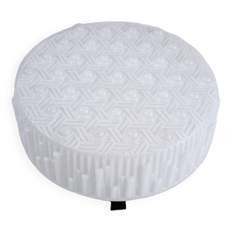 Vintage ceiling light Glashütte Limburg glass 60s