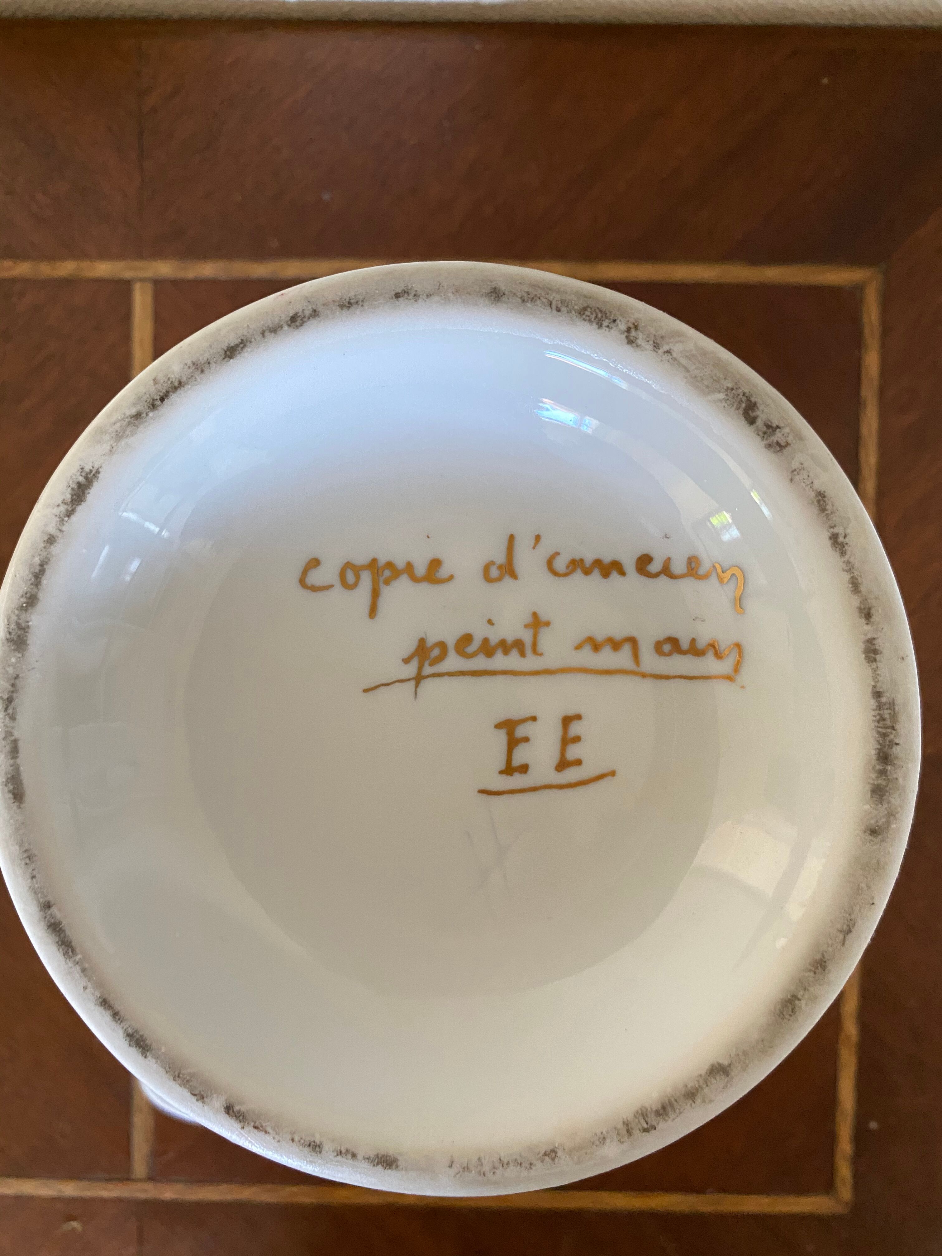 Porcelain teapot with stove