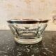 Crystal and silver-plated metal bowl by Saglier Frères