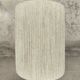 Vintage wooden table lamp with a wool shade.