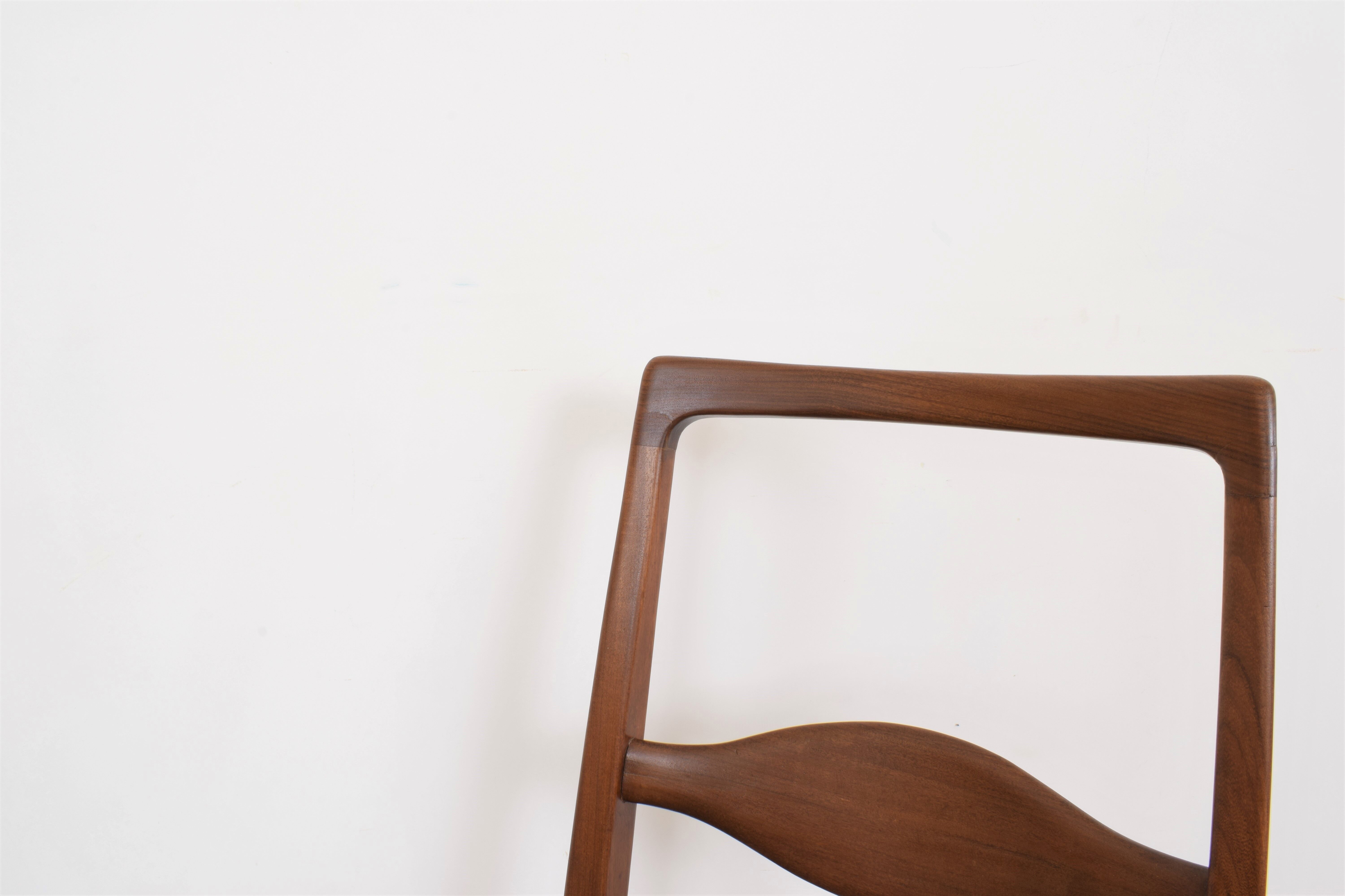 Mid-Century Teak Dining Chairs by Karl Nothhelfer, 1950s, Set of 4