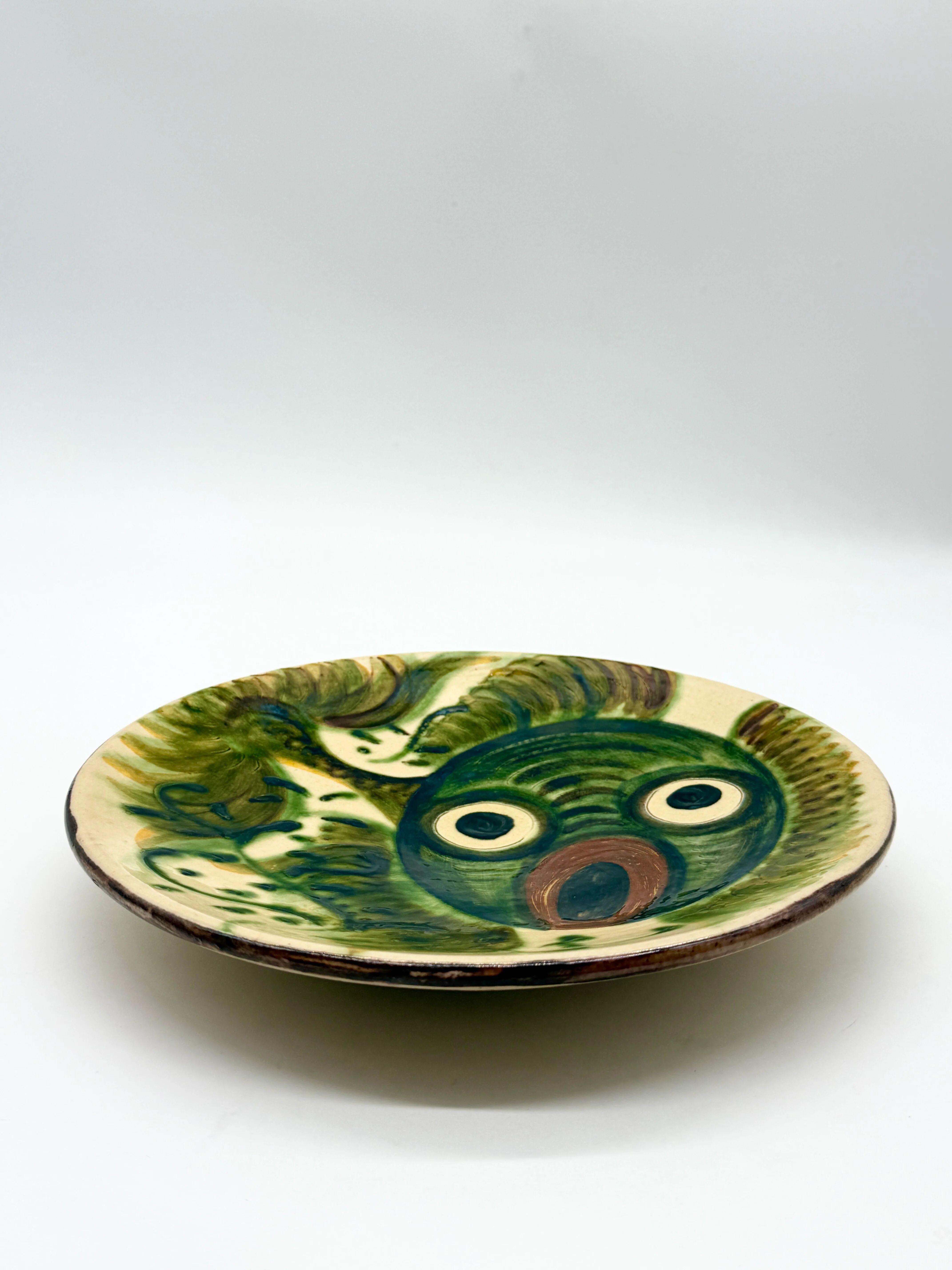 Fantastic fish plate, Puigdemont, Catalonia 1960s