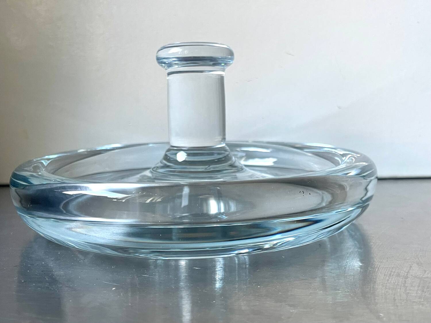 Holmegaard Sculptural bowl design by Per Lutken Denmark 1950’s