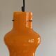 Vintage orange opaline glass pendant light