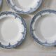 4 assiettes creuses, terre de fer, Saint Amand, modèle Atlantic