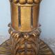 Golden carved wood lamppost or period 1940 Italy