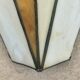 Stained glass wall lamp, Tiffany style, Art Deco design.