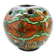 Flower spike in ball shape, glazed ceramic, signed Gerbino Vallauris.