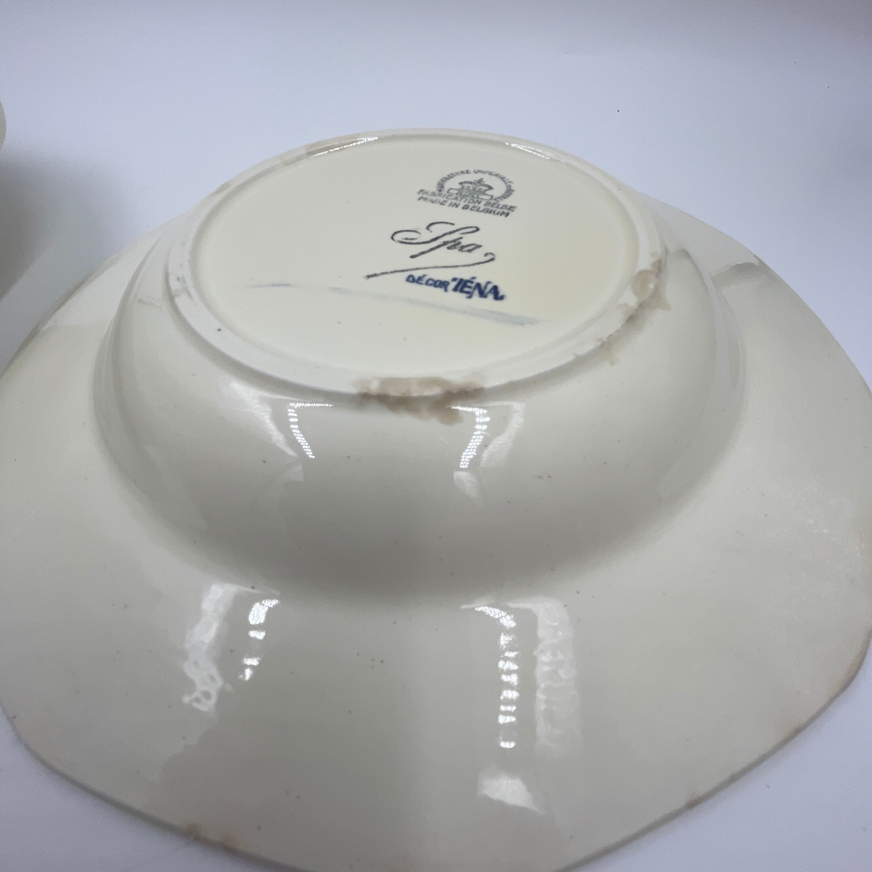 Lot de 4 assiettes décor Téna