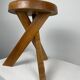 Tabouret chapo s31 en orme massif