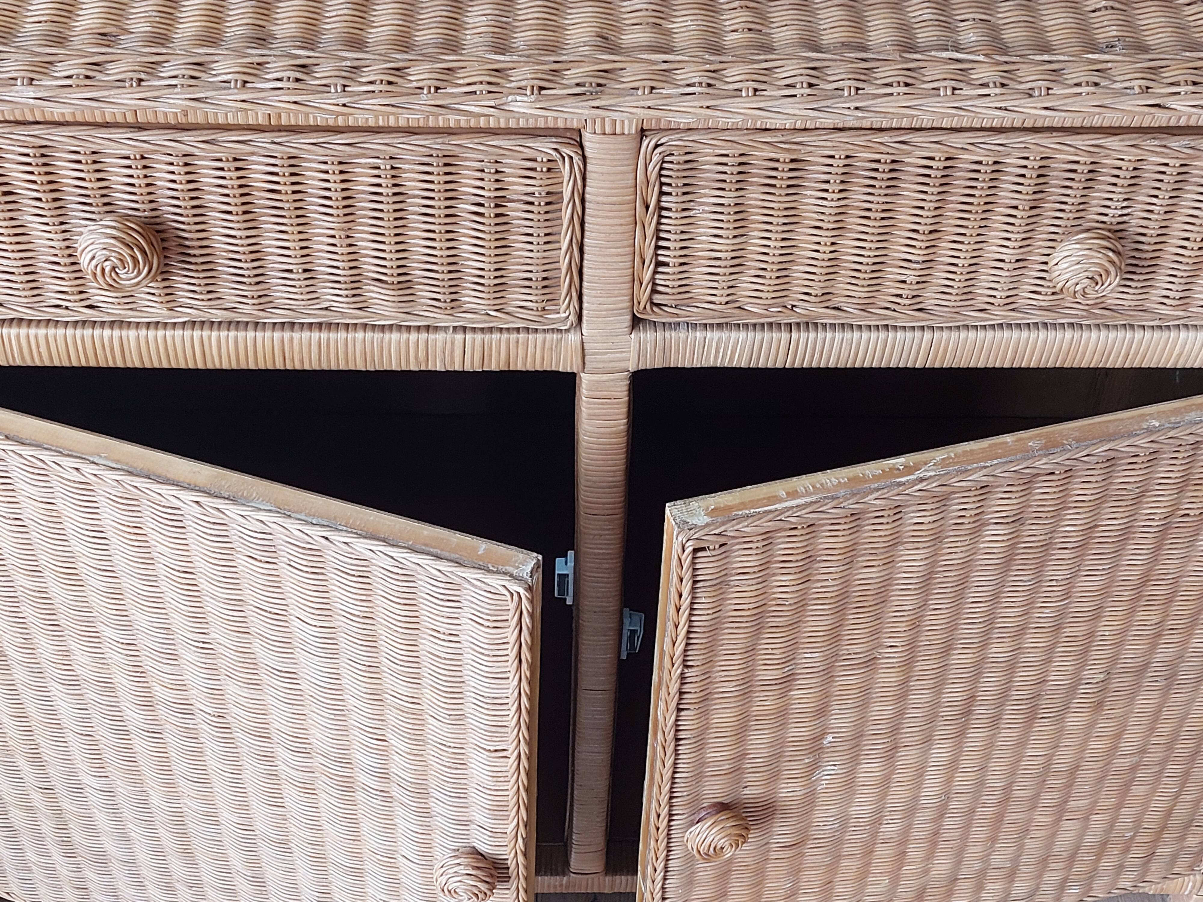 Rattan Commode 1970's