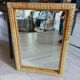 Antique rattan and bamboo mirror