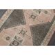 1970s Turkish Oushak Handmade Wool Cotton Brown Runner Rug 120x314