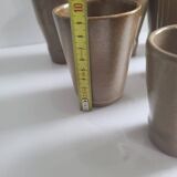 Lot de 8 verres en grès