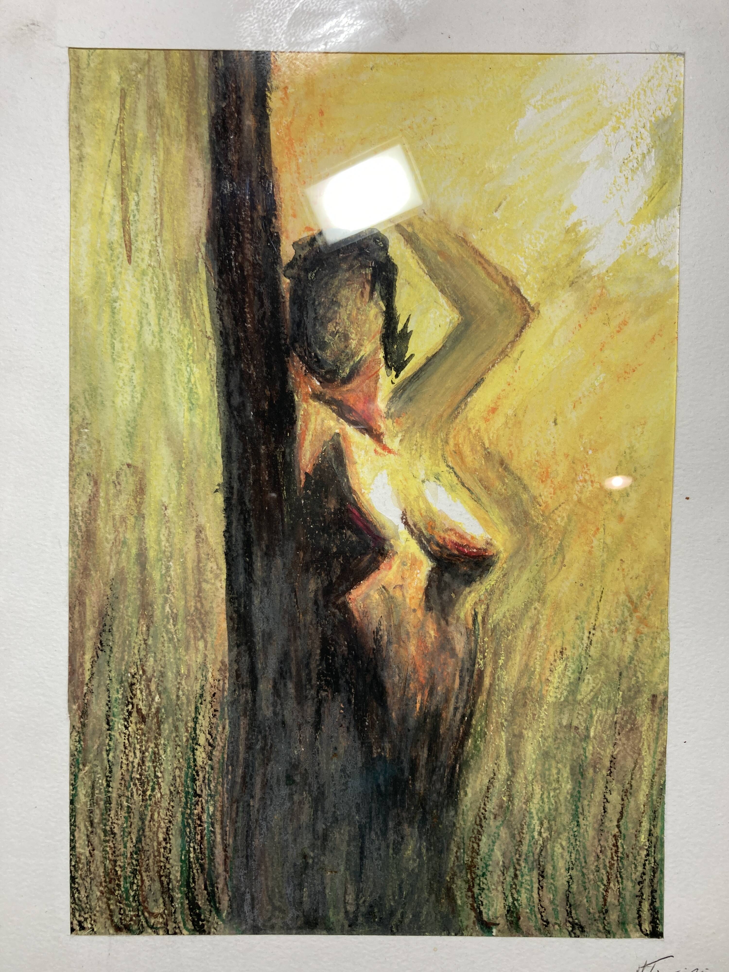 Illustration d'une femme nue signée Misseire