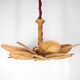 Rattan "leaf" chandelier