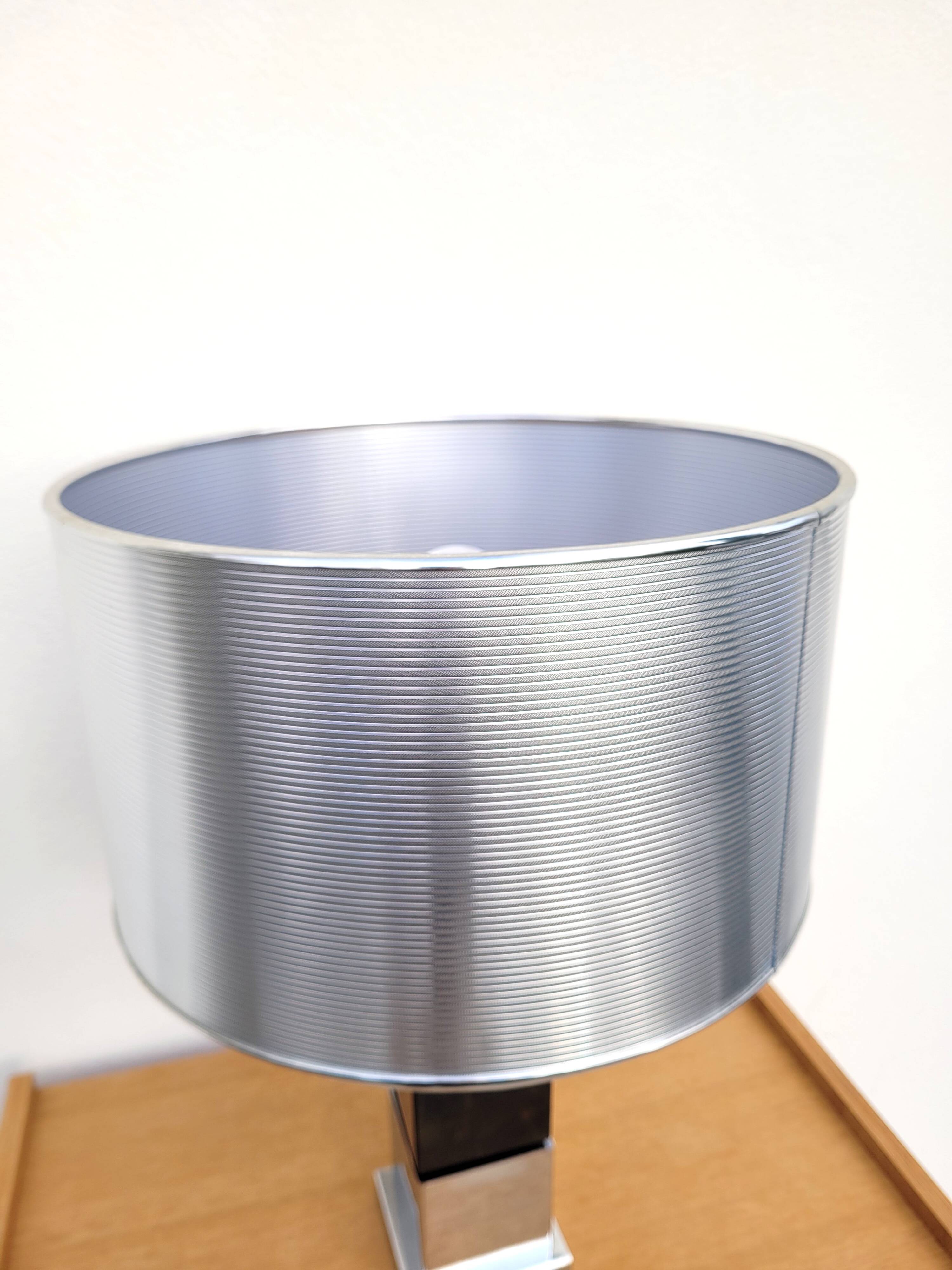 Vintage chrome table lamp 70s