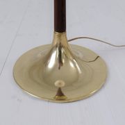 Modern mid-century brass trumpet-shaped floor lamp, Sweden, 1960s.