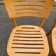 2 Scandinavian bistro chairs from Ikea, Balser, made of curved solid wood, 1999.