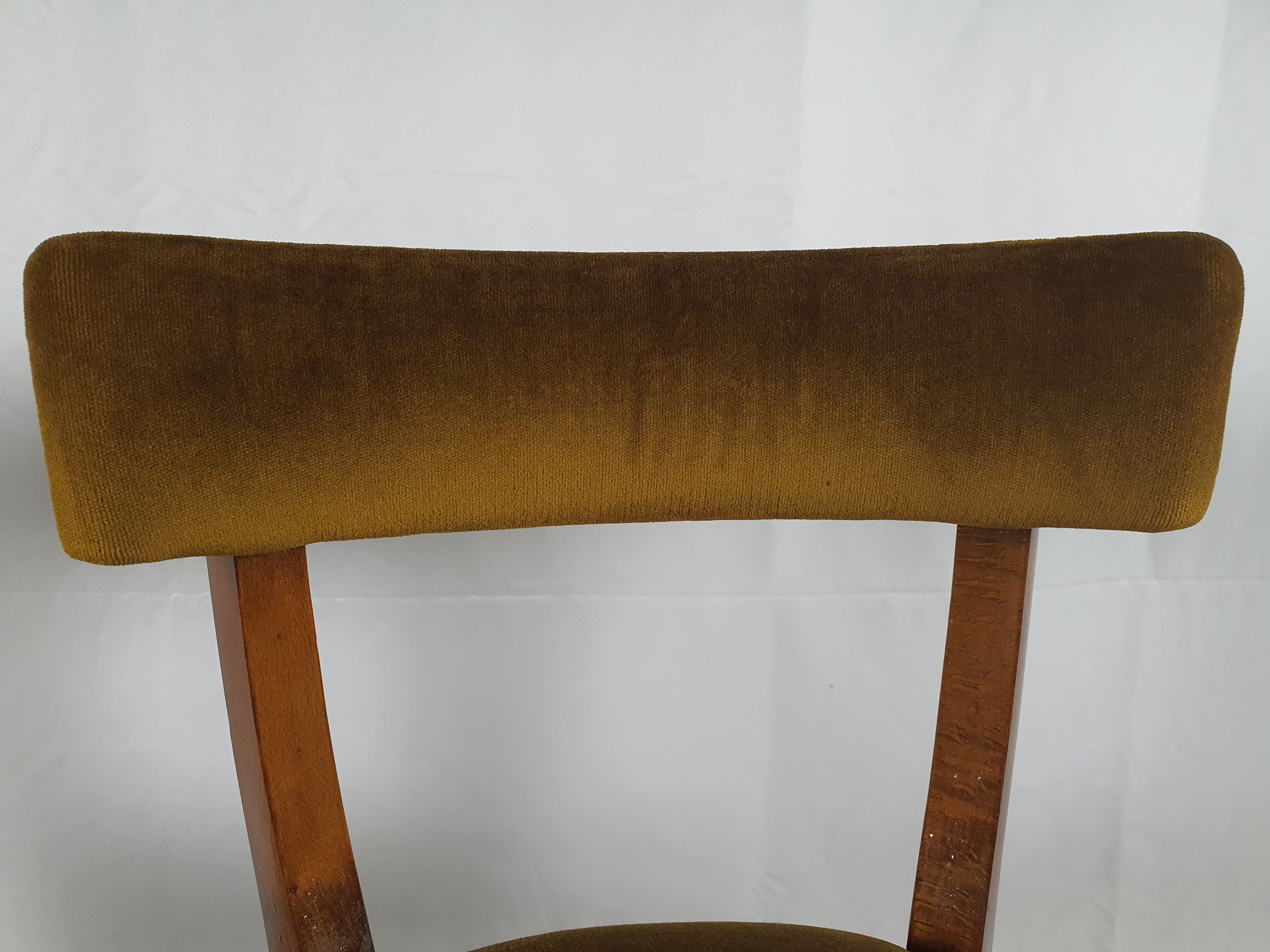 Set of two padded chamber armchairs