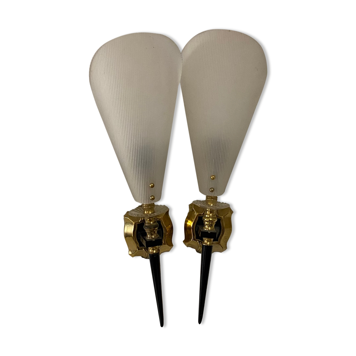 Pair of 50s wall lights