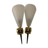 Pair of 50s wall lights