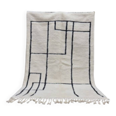 Tapis beni mrirt fait main traditionnelle en laine taille 200 x 300 cm