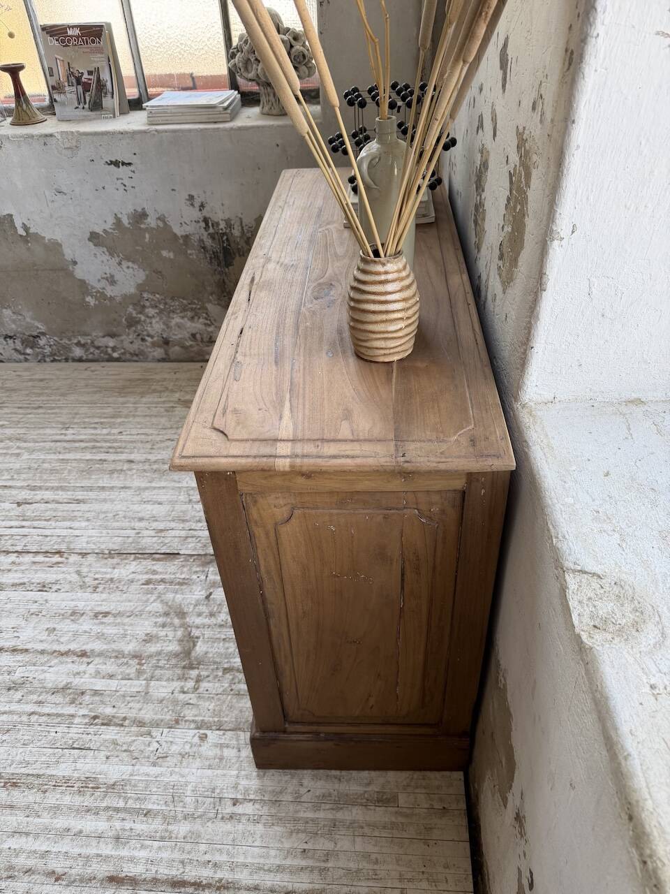 Grainetier meuble de métier en noyer 1950