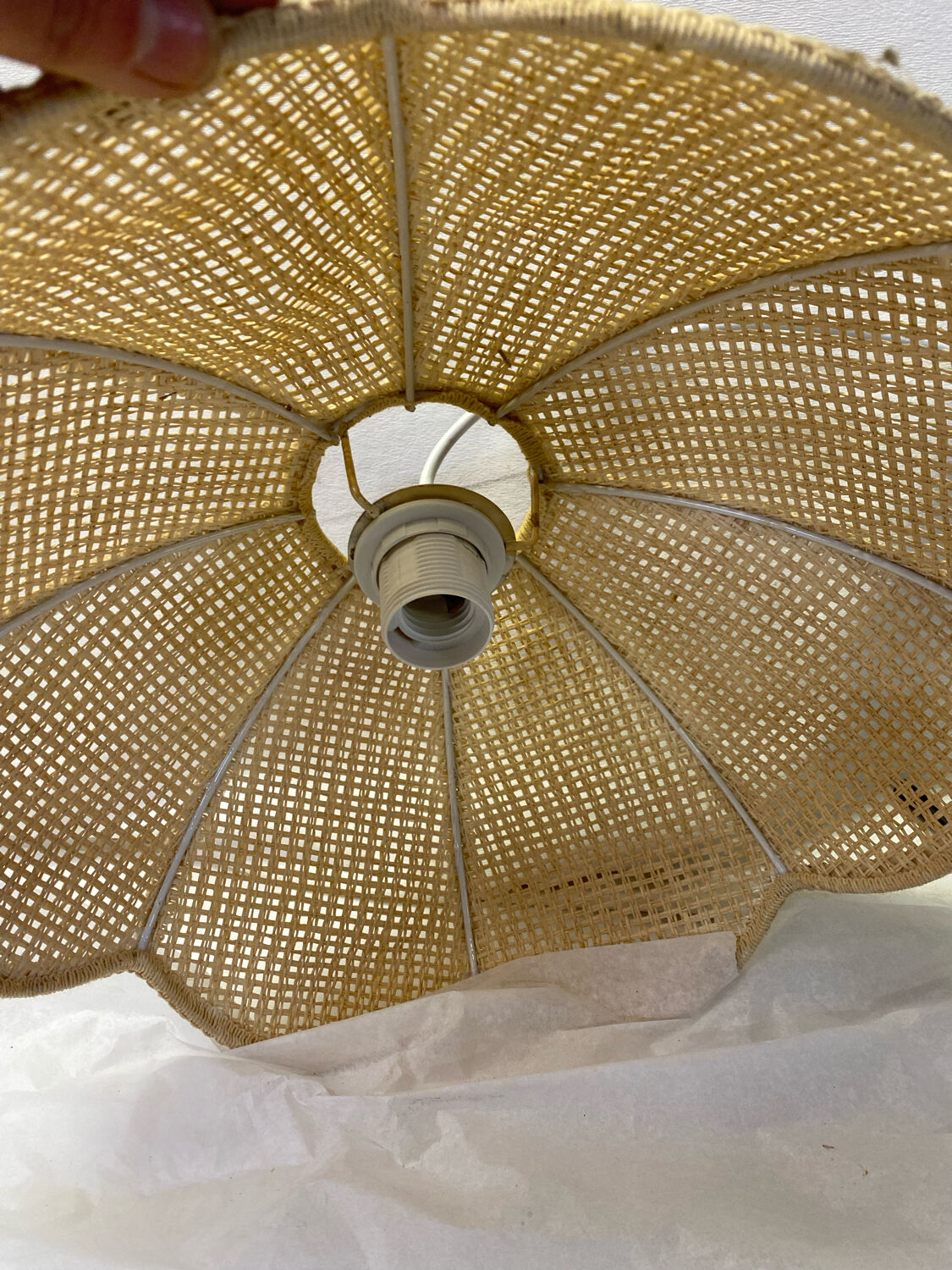 Vintage rattan pendant lamp
