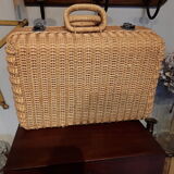 Wicker suitcase