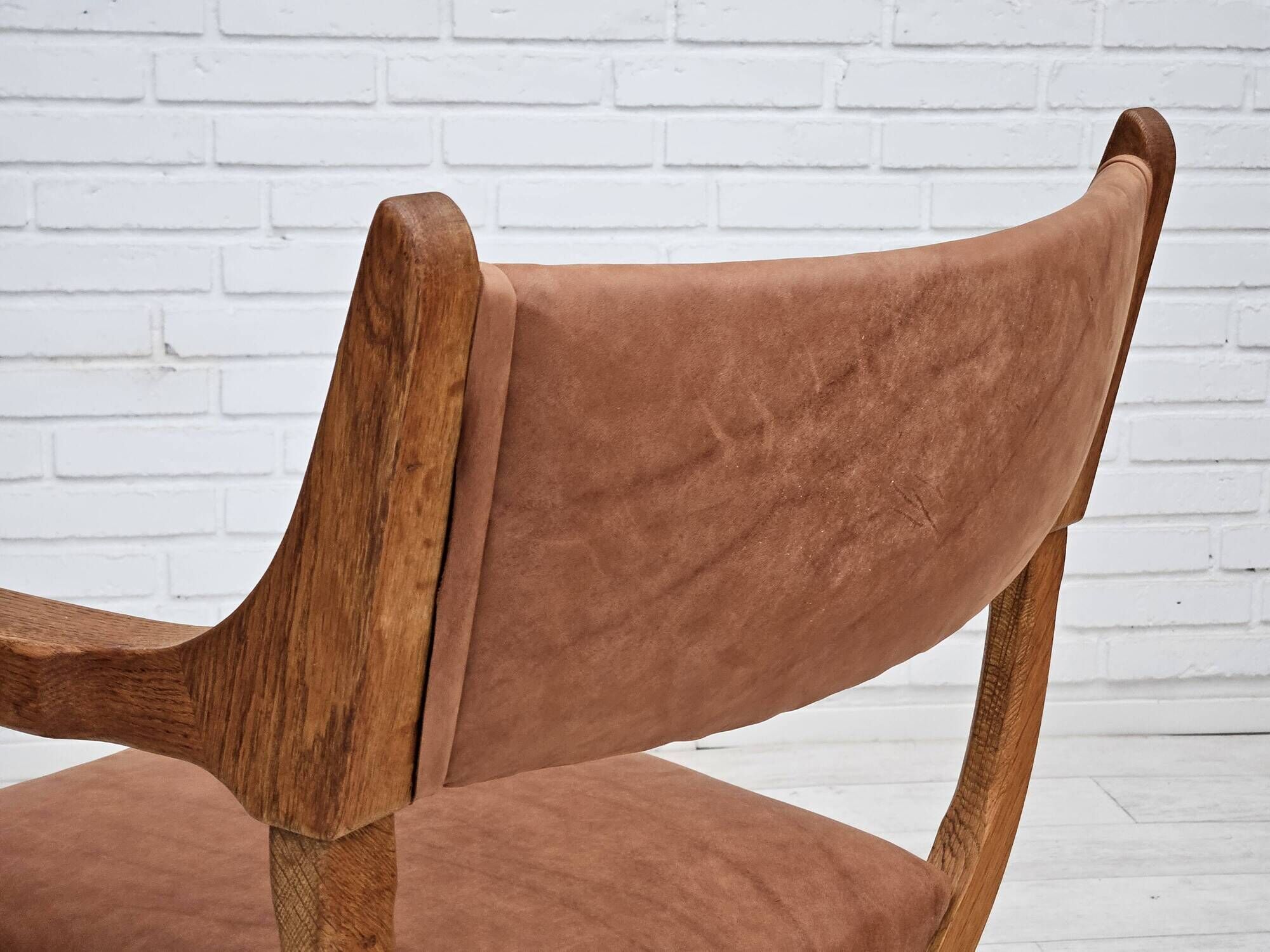 1960s, Danish design by Henning Kjærnulf, reupholstered lounge chair, model "Kurul".