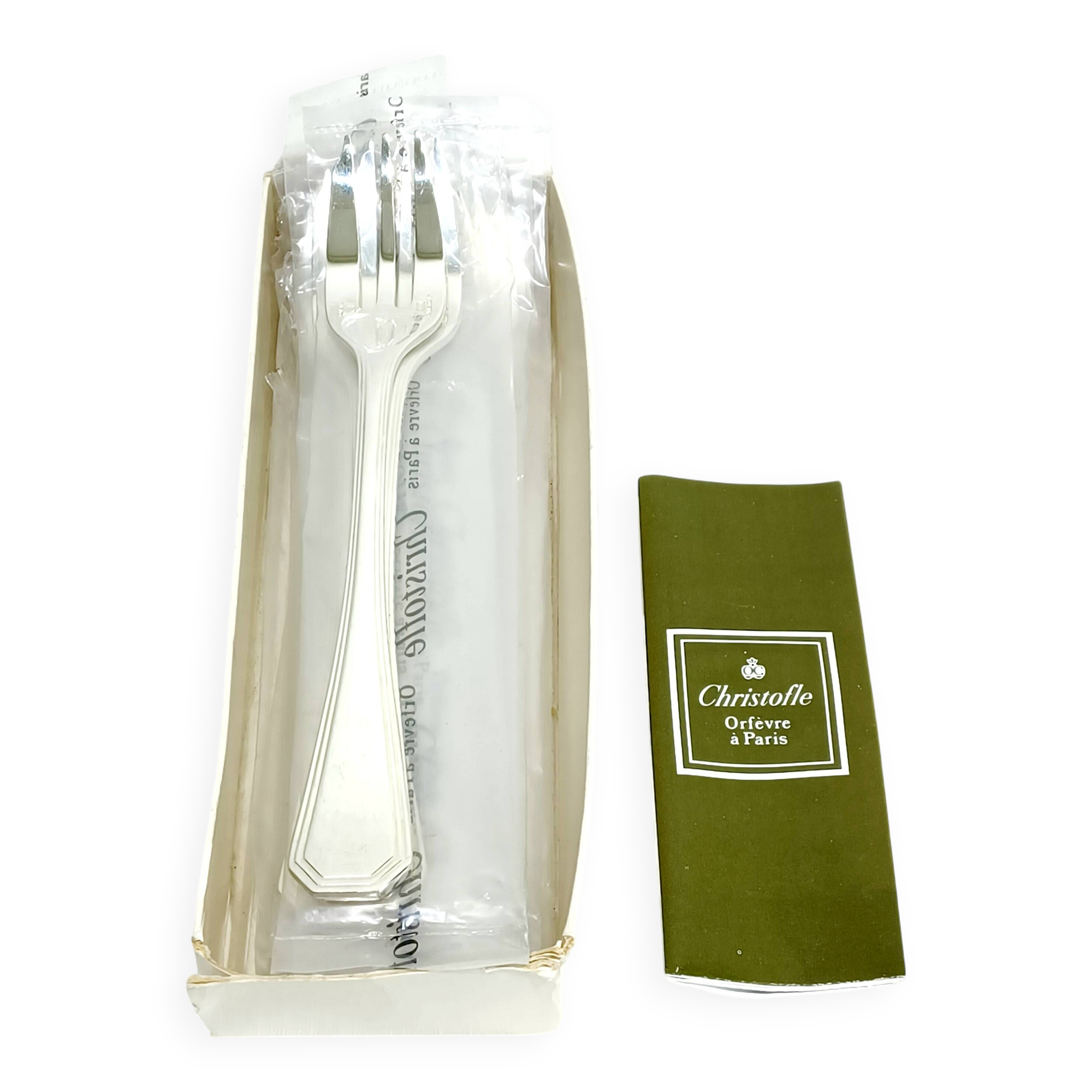 Christofle – 12 Silver Plated Cake Forks, America Model