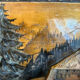 Carved wooden wall panel Black Forest Chalet mountain Switzerland Germany