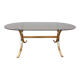 1970s design mid-century brass and smoked glass coffee table