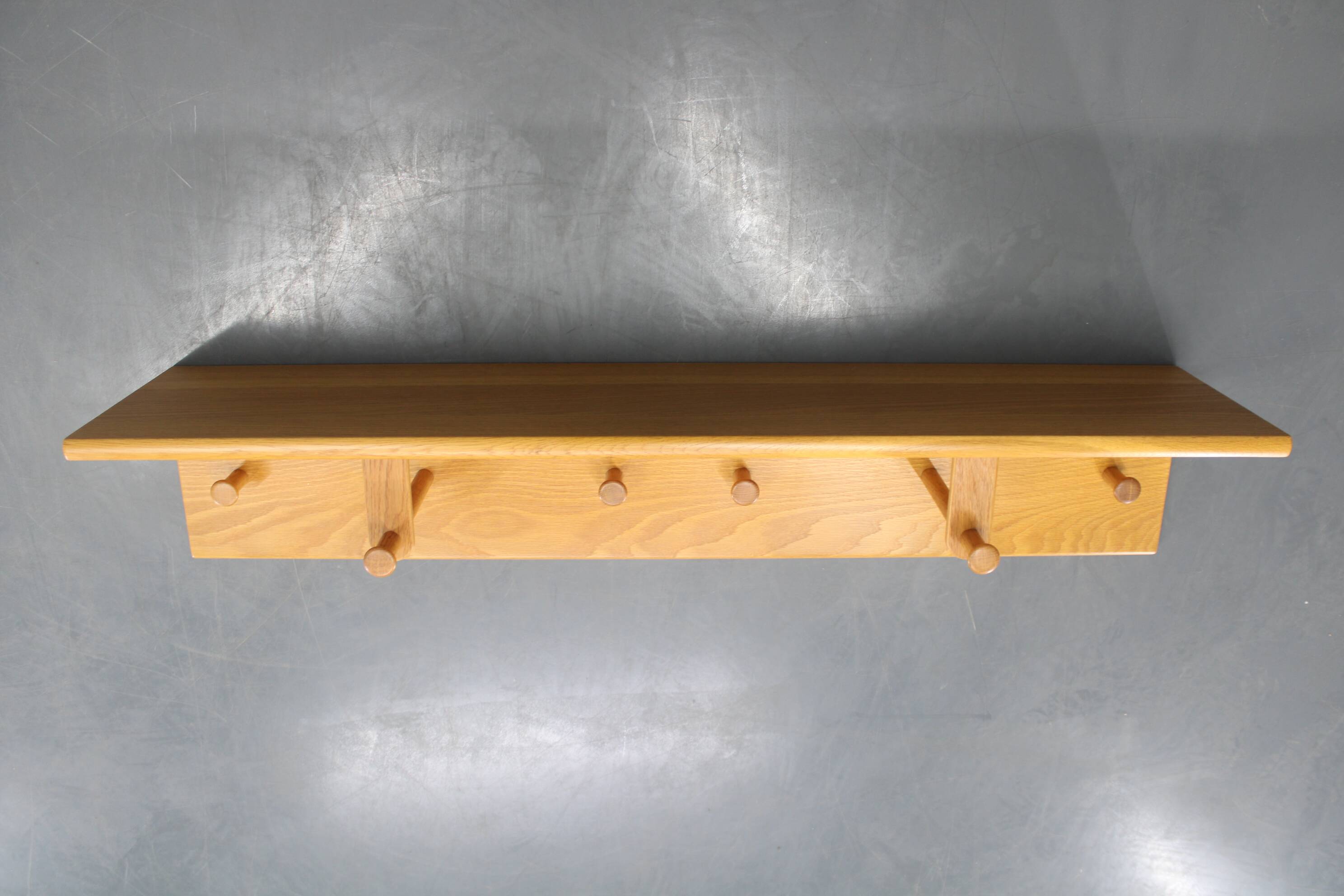 1970s Rare Aksel Kjersgaard Ash Wood Wall Hanger, Denmark