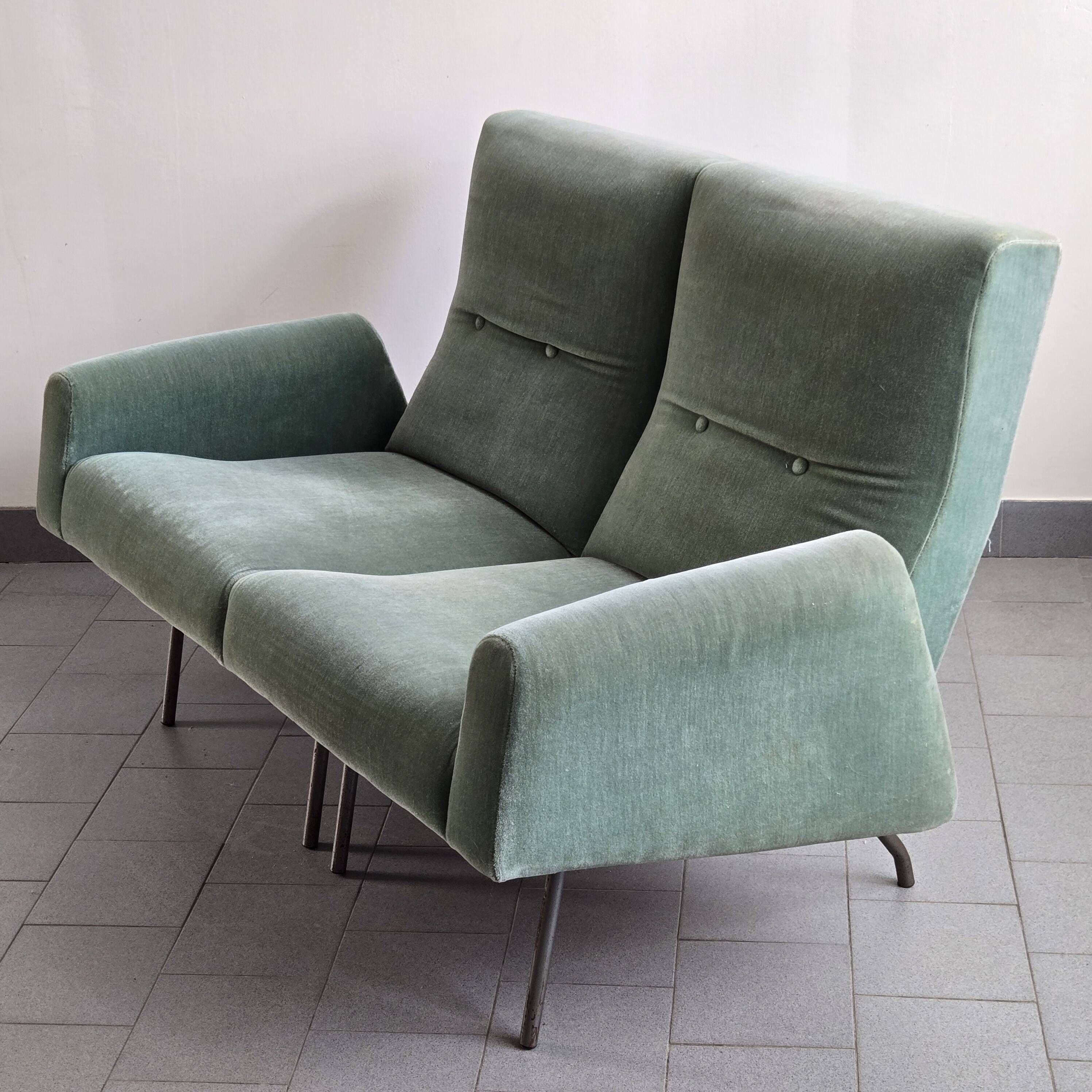 Vintage 2-seater sofa by Louis Paolozzi for Zol, 1950