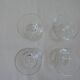 Lot 4 verres à liqueur cristal ciselé  Hauteur 8,6 cm Diamètre bord sup. 5,1 cm