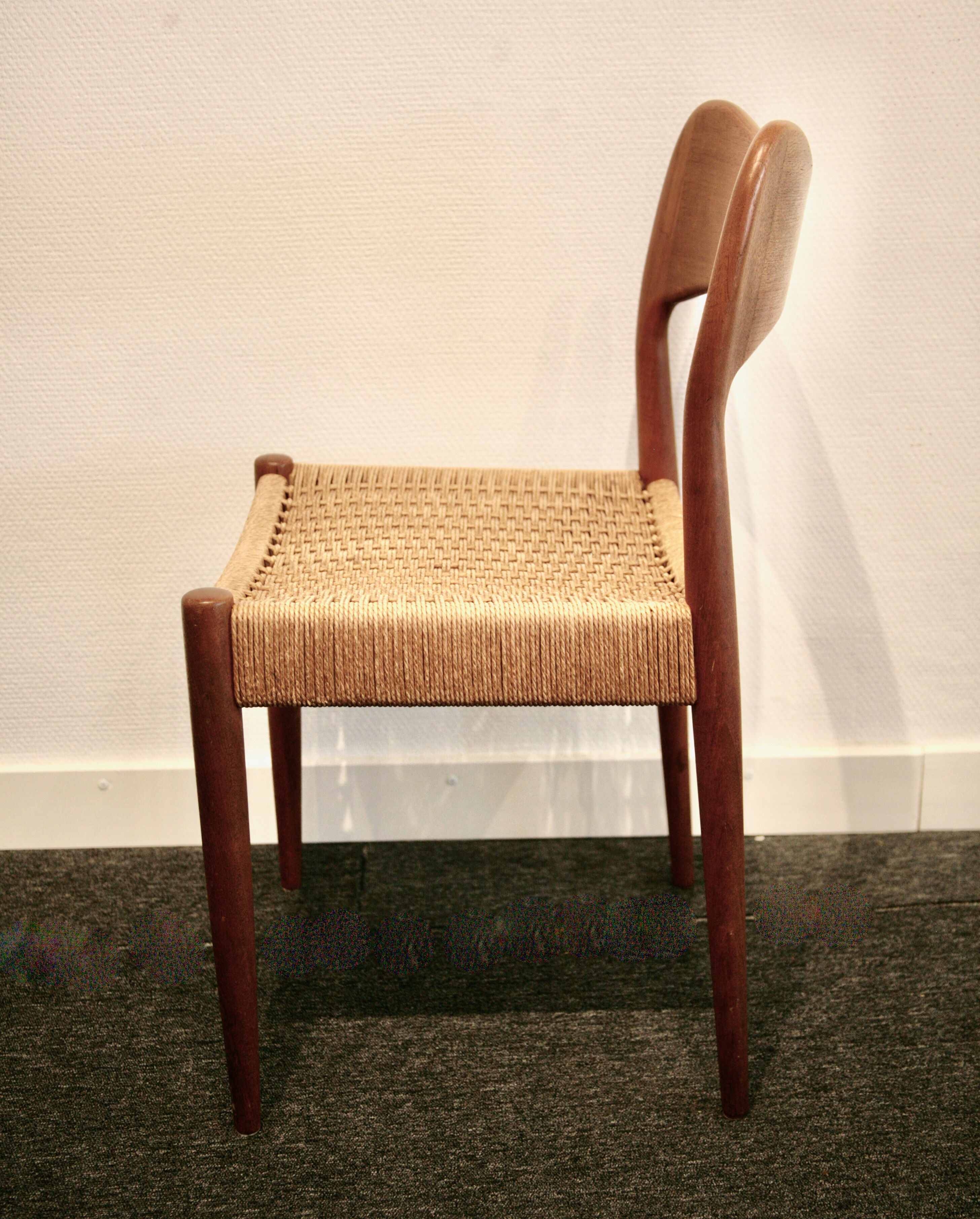 Set of 6 tek dining chairs by Arne Hovmand Olsen for Mogens Kold