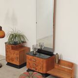 Jindrich Halabala dressing table and bedside tables for Up Zavody 1950