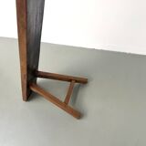 Restored solid walnut bench — 1950s